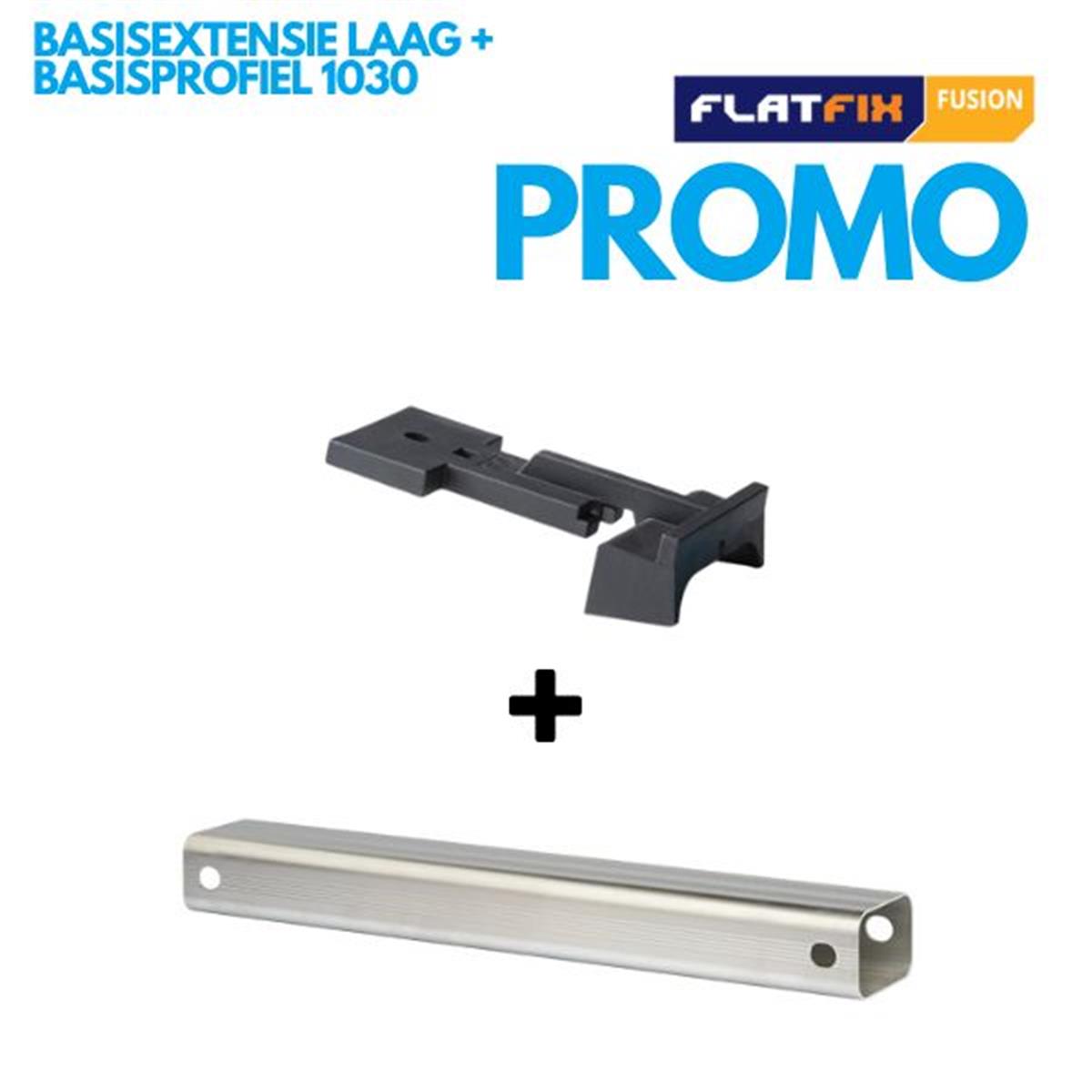 Flatfix Fusion Basisprofiel - 1077 mm inclusief basisextensie laag (PROMO)